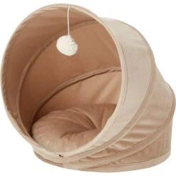 Frisco Foldable Canopy Cat Bed, Sandy Beige 7 Frisco Foldable Canopy Cat Bed, Sandy Beige -Frisco 140164 PT2. AC SS1800 V1565384035