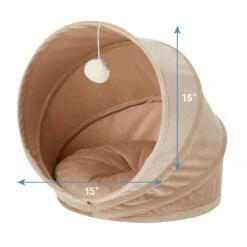 Frisco Foldable Canopy Cat Bed, Sandy Beige 8 Frisco Foldable Canopy Cat Bed, Sandy Beige -Frisco 140164 PT3. AC SS1800 V1578441128