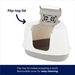 Frisco Flip Top Hooded Corner Cat Litter Box, Large, 21-in 7 Frisco Flip Top Hooded Corner Cat Litter Box, Large, 21-in -Frisco 155656 PT2. AC SS1800 V1675279988