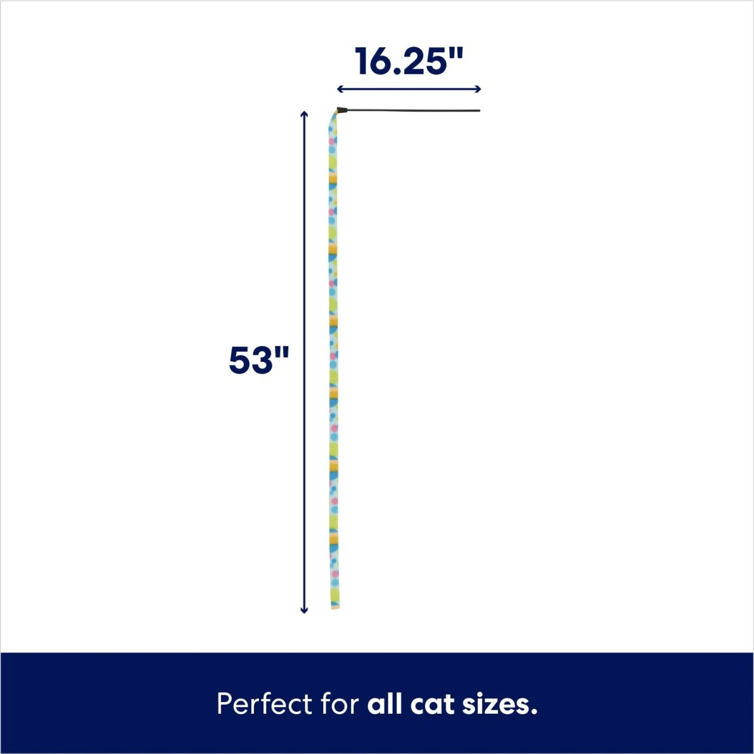 Frisco Fabric Teaser Wand Cat Toy 2 Frisco Fabric Teaser Wand Cat Toy - Image 2