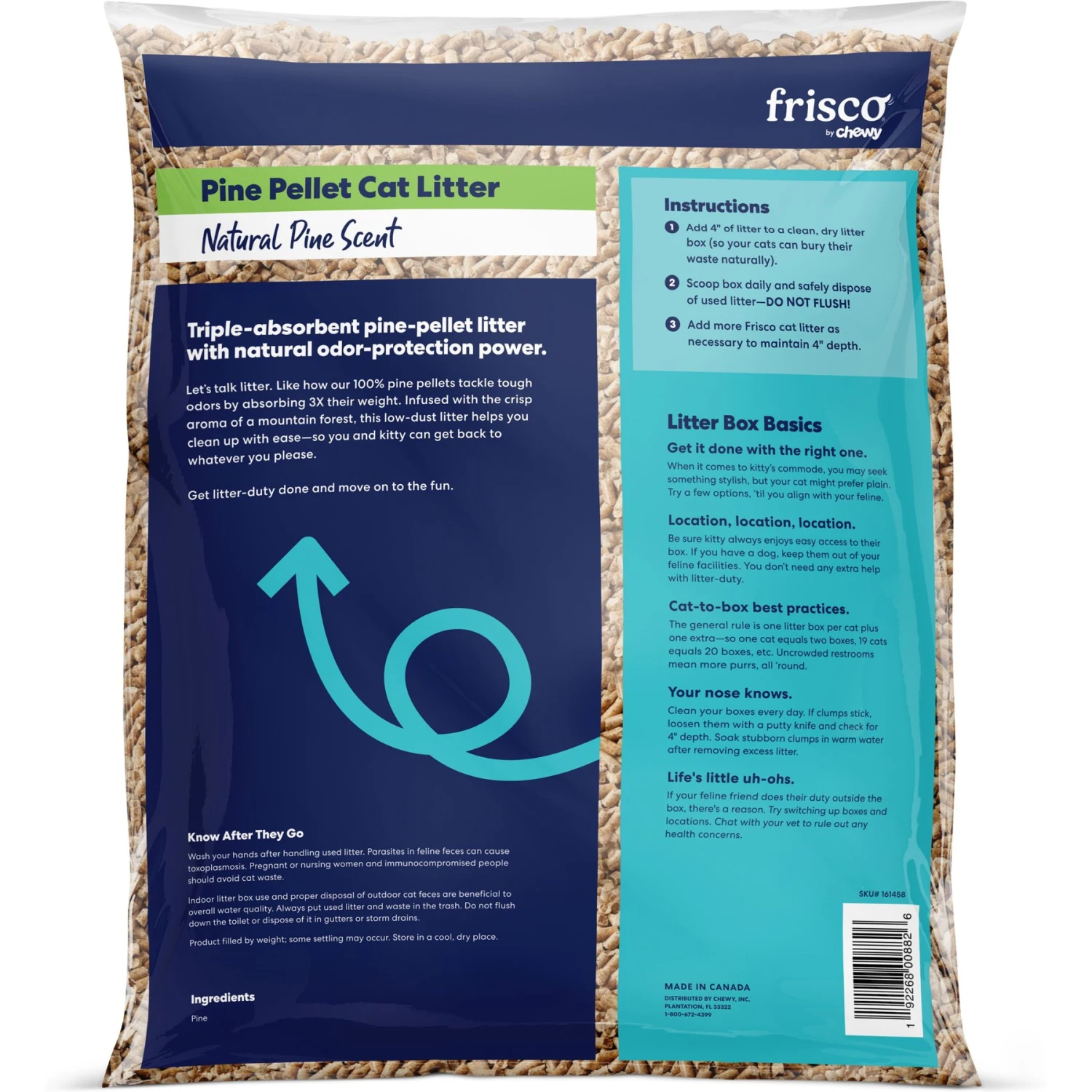 Frisco Pine Pellet Unscented Non-Clumping Wood Cat Litter 3 Frisco Pine Pellet Unscented Non-Clumping Wood Cat Litter - Image 3