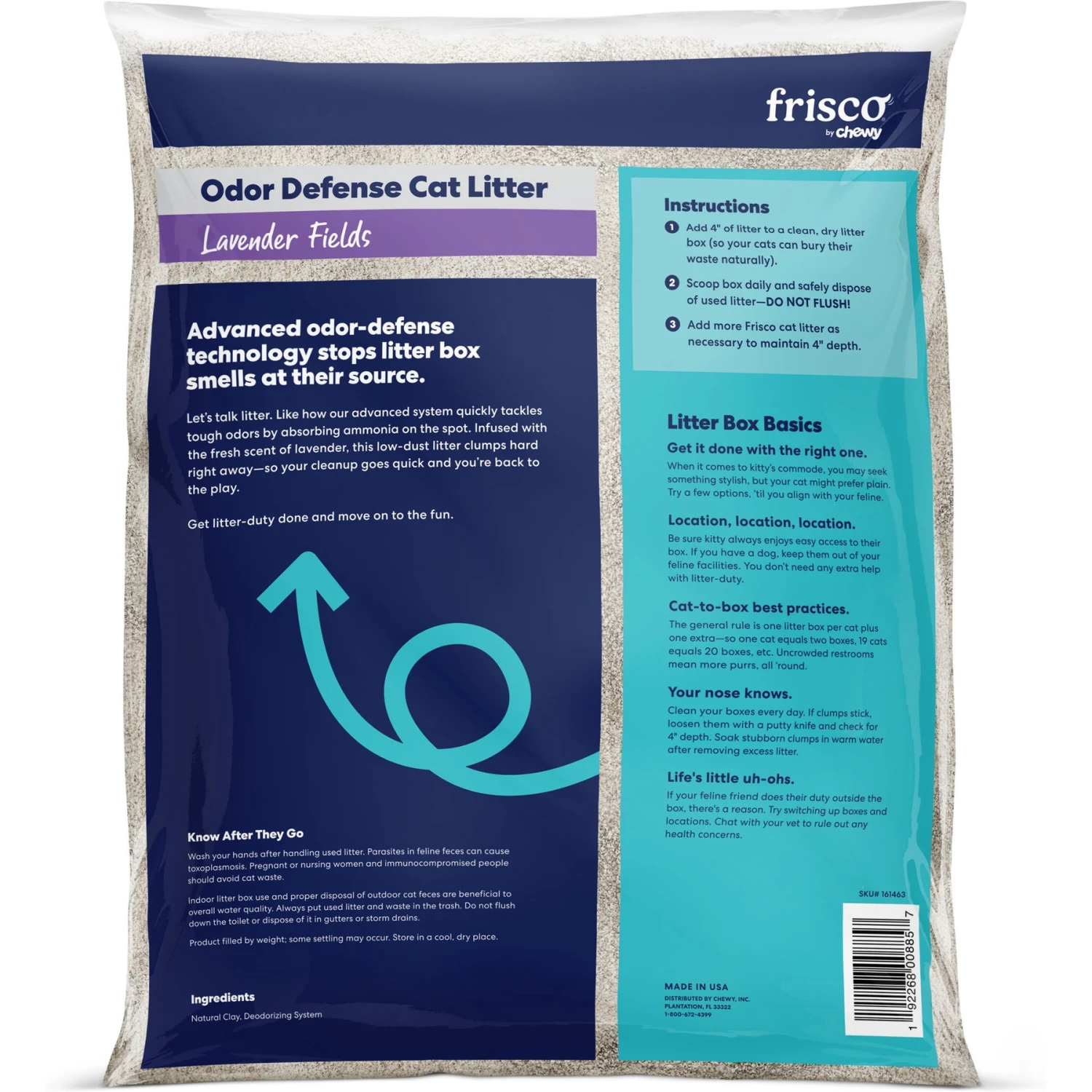 Frisco Odor Defense Lavender Fields Scented Clumping Clay Cat Litter 3 Frisco Odor Defense Lavender Fields Scented Clumping Clay Cat Litter - Image 3