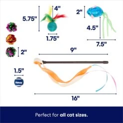 Frisco Plush, Teaser, Ball & Tunnel Variety Pack Cat Toy With Catnip 8 Frisco Plush, Teaser, Ball & Tunnel Variety Pack Cat Toy With Catnip -Frisco 169688 PT2. AC SS1800 V1692190912