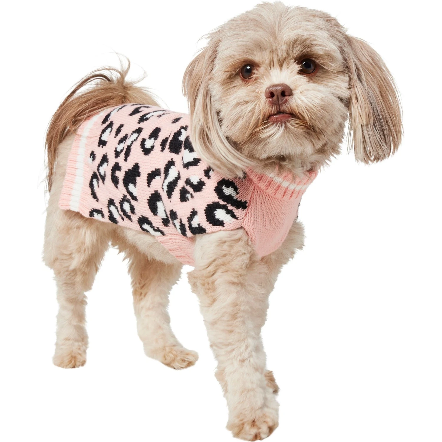 Frisco Leopard Print Dog & Cat Sweater 3 Frisco Leopard Print Dog & Cat Sweater - Image 3