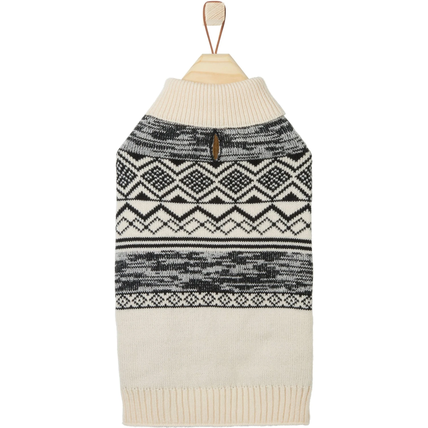 Frisco Black & Cream Turtleneck Sweater 4 Frisco Black & Cream Turtleneck Sweater - Image 4