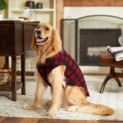 Frisco Ultra Lightweight Plaid Dog & Cat Fleece Vest -Frisco 224280 PT7. AC SS1800 V1599566504