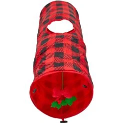 Frisco Holiday Buffalo Plaid Foldable Play Tunnel Cat Toy With Catnip 7 Frisco Holiday Buffalo Plaid Foldable Play Tunnel Cat Toy With Catnip -Frisco 228549 PT2. AC SS1800 V1632774784