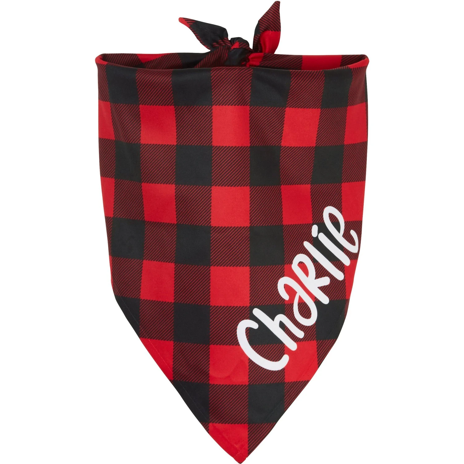 Frisco Buffalo Plaid Printed Personalized Dog & Cat Bandana 1 Frisco Buffalo Plaid Printed Personalized Dog & Cat Bandana