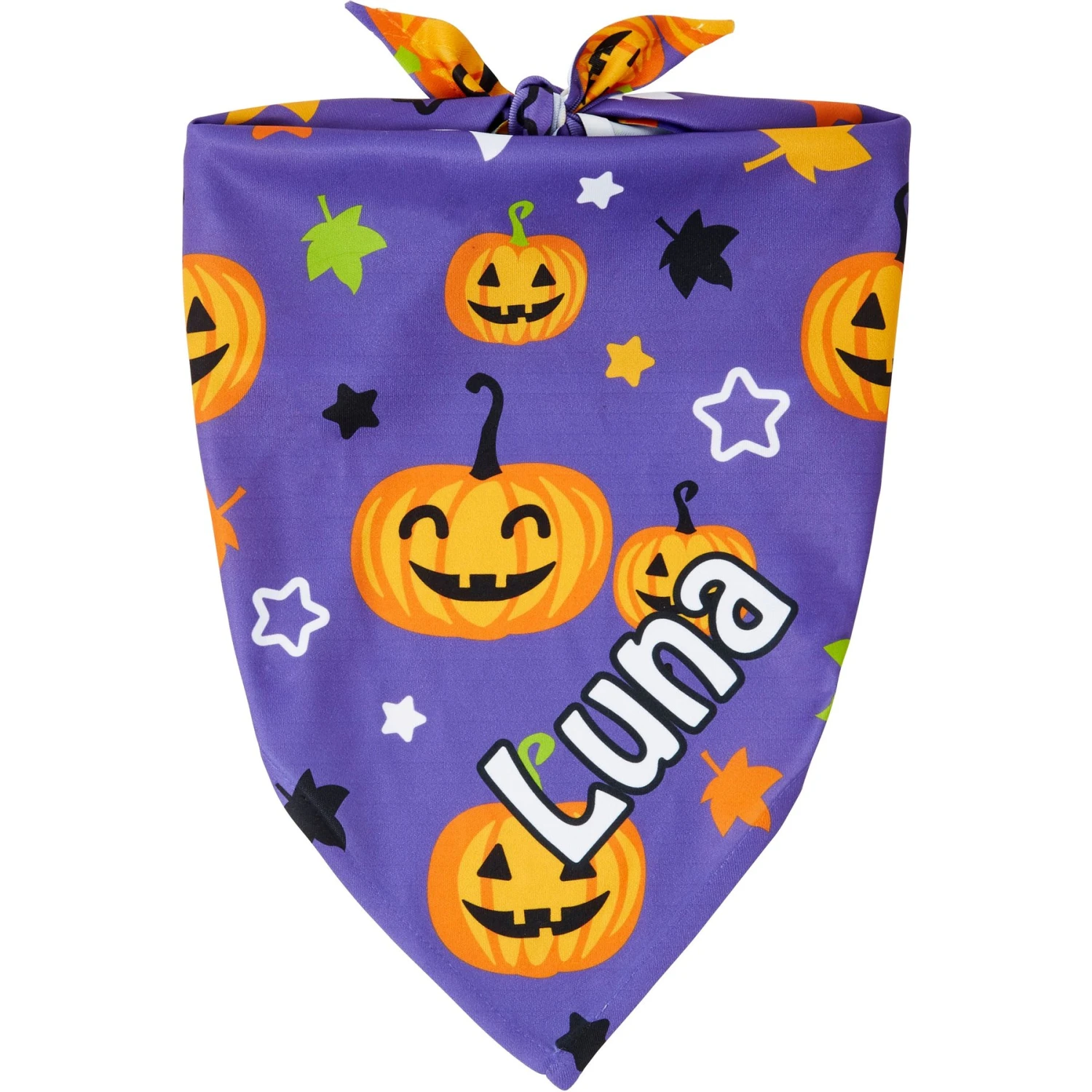 Frisco Halloween Pumpkins Personalized Dog & Cat Bandana 1 Frisco Halloween Pumpkins Personalized Dog & Cat Bandana