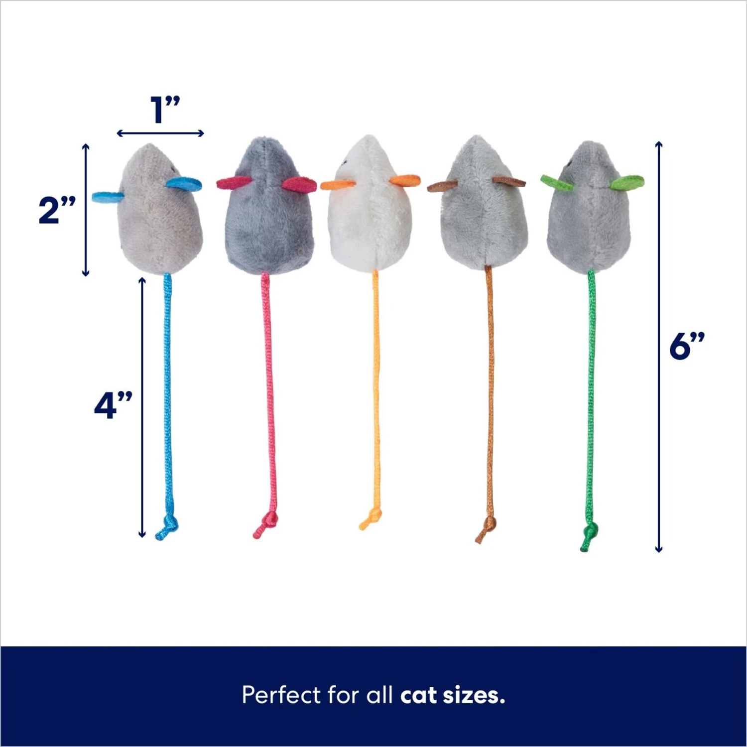 Frisco Mice Plush Cat Toy With Catnip 2 Frisco Mice Plush Cat Toy With Catnip - Image 2