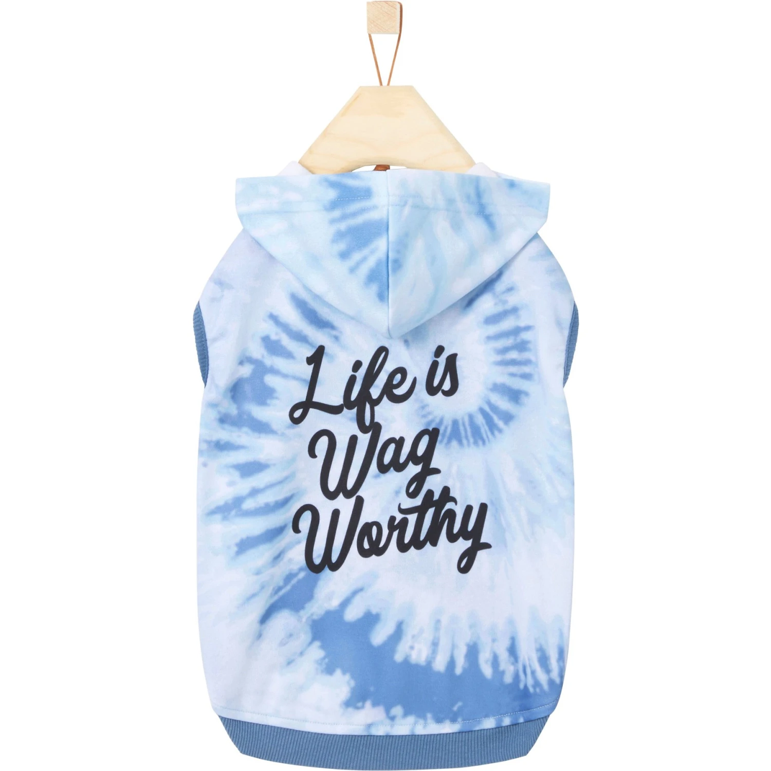 Frisco Life Is Wag Worthy Tiedye Print Dog & Cat Hoodie 4 Frisco Life Is Wag Worthy Tiedye Print Dog & Cat Hoodie - Image 4