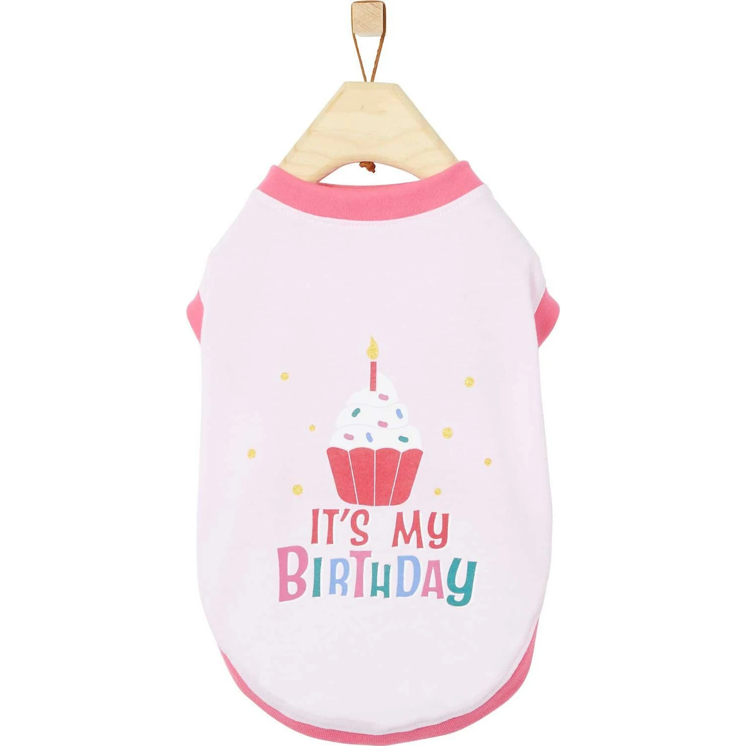 Frisco It's My Birthday Dog & Cat T-Shirt, Pink 1 Frisco It's My Birthday Dog & Cat T-Shirt, Pink