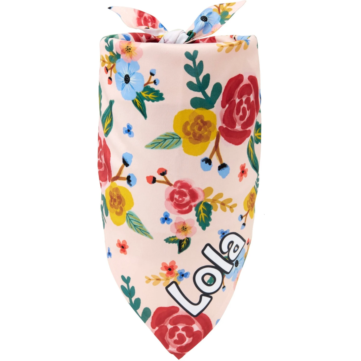 Frisco Floral Personalized Dog & Cat Bandana 1 Frisco Floral Personalized Dog & Cat Bandana
