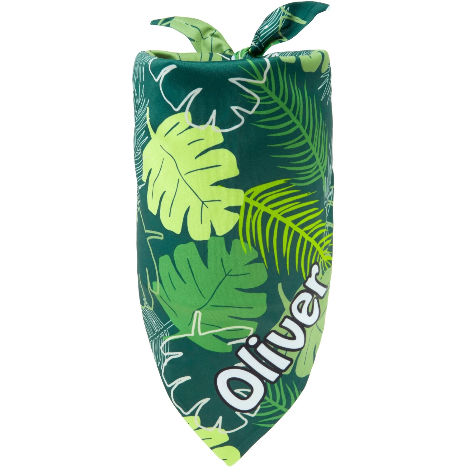 Frisco Tropical Palms Personalized Dog & Cat Bandana 1 Frisco Tropical Palms Personalized Dog & Cat Bandana