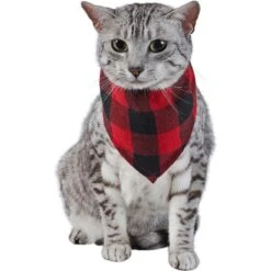 Red Buffalo Plaid Dog & Cat Bandana -Frisco 267899 PT3. AC SS1800 V1637727460
