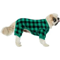 Frisco Dog & Cat Cozy Plush Fleece PJs, Green Plaid 9 Frisco Dog & Cat Cozy Plush Fleece PJs, Green Plaid -Frisco 268517 PT2. AC SS1800 V1637669565