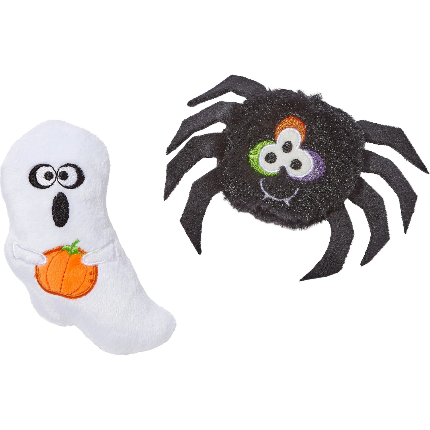 Frisco Halloween Spider & Ghost Plush Cat Toy With Catnip, 2 Count 1 Frisco Halloween Spider & Ghost Plush Cat Toy With Catnip, 2 Count