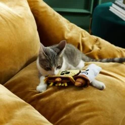 Frisco Halloween Fiesta Ghost & Taco Plush Cat Toy With Catnip, 2 Count 6 Frisco Halloween Fiesta Ghost & Taco Plush Cat Toy With Catnip, 2 Count -Frisco 270319 PT3. AC SS1800 V1624824867