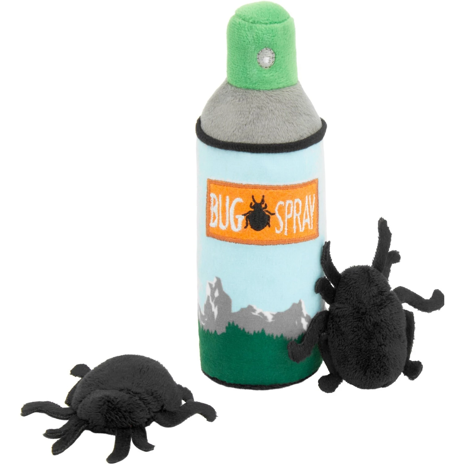 Frisco Camping Bug Spray Plush Cat Toy With Catnip, 3 Count 1 Frisco Camping Bug Spray Plush Cat Toy With Catnip, 3 Count