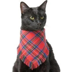 Frisco Red/Green Plaid Dog & Cat Flannel Bandana 10 Frisco Red/Green Plaid Dog & Cat Flannel Bandana -Frisco 276201 PT2. AC SS1800 V1637715100