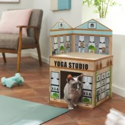 Frisco Yoga Studio Cardboard Cat House, 2-Story 7 Frisco Yoga Studio Cardboard Cat House, 2-Story -Frisco 288965 PT3. AC SS1800 V1638292325