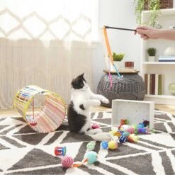 Sheba Meaty Tender Sticks Salmon Flavored Soft Adult Cat Treats & Frisco Plush, Teaser, Ball & Tunnel Variety Pack Cat Toy With Catnip 9 Sheba Meaty Tender Sticks Salmon Flavored Soft Adult Cat Treats & Frisco Plush, Teaser, Ball & Tunnel Variety Pack Cat Toy With Catnip -Frisco 298508 PT4. AC SS1800 V1623202064