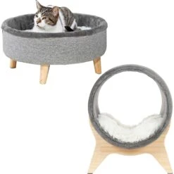 Frisco 11 Frisco Modern Round Elevated Cat Bed & Frisco Modern Tunnel Elevated Cat Bed