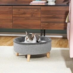 Frisco Modern Round Elevated Cat Bed & Frisco Modern Tunnel Elevated Cat Bed -Frisco 303470 PT4. AC SS1800 V1623068864