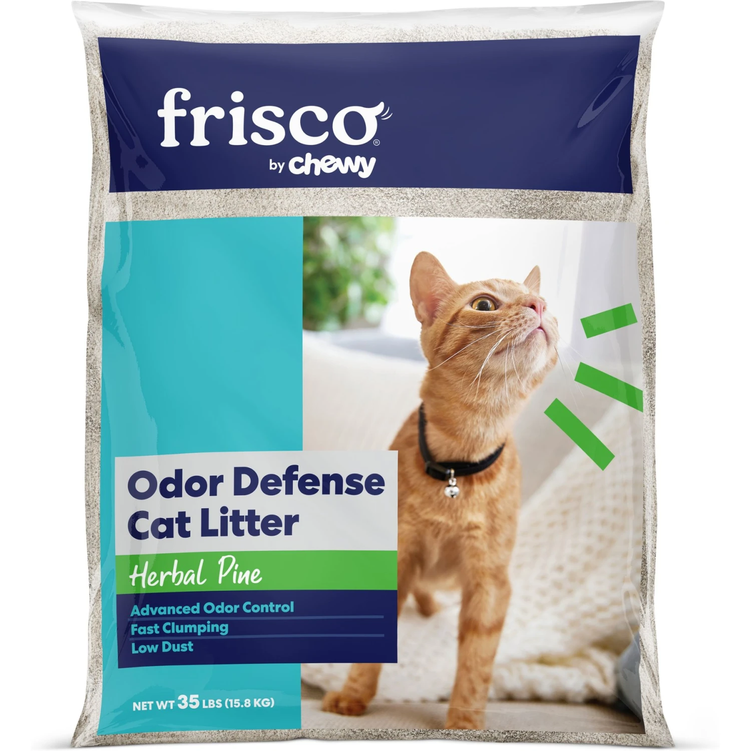 Frisco Odor Defense Herbal Pine Scented Clumping Clay Cat Litter 1 Frisco Odor Defense Herbal Pine Scented Clumping Clay Cat Litter