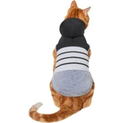 Frisco Gray Striped Dog & Cat Hoodie 9 Frisco Gray Striped Dog & Cat Hoodie -Frisco 317305 PT2. AC SS1800 V1646434346