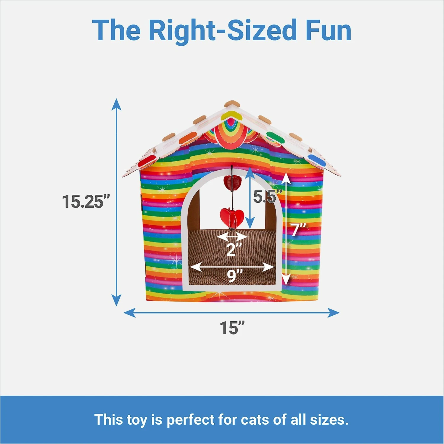 Frisco Pride Love Wins Cardboard Cat House 2 Frisco Pride Love Wins Cardboard Cat House - Image 2