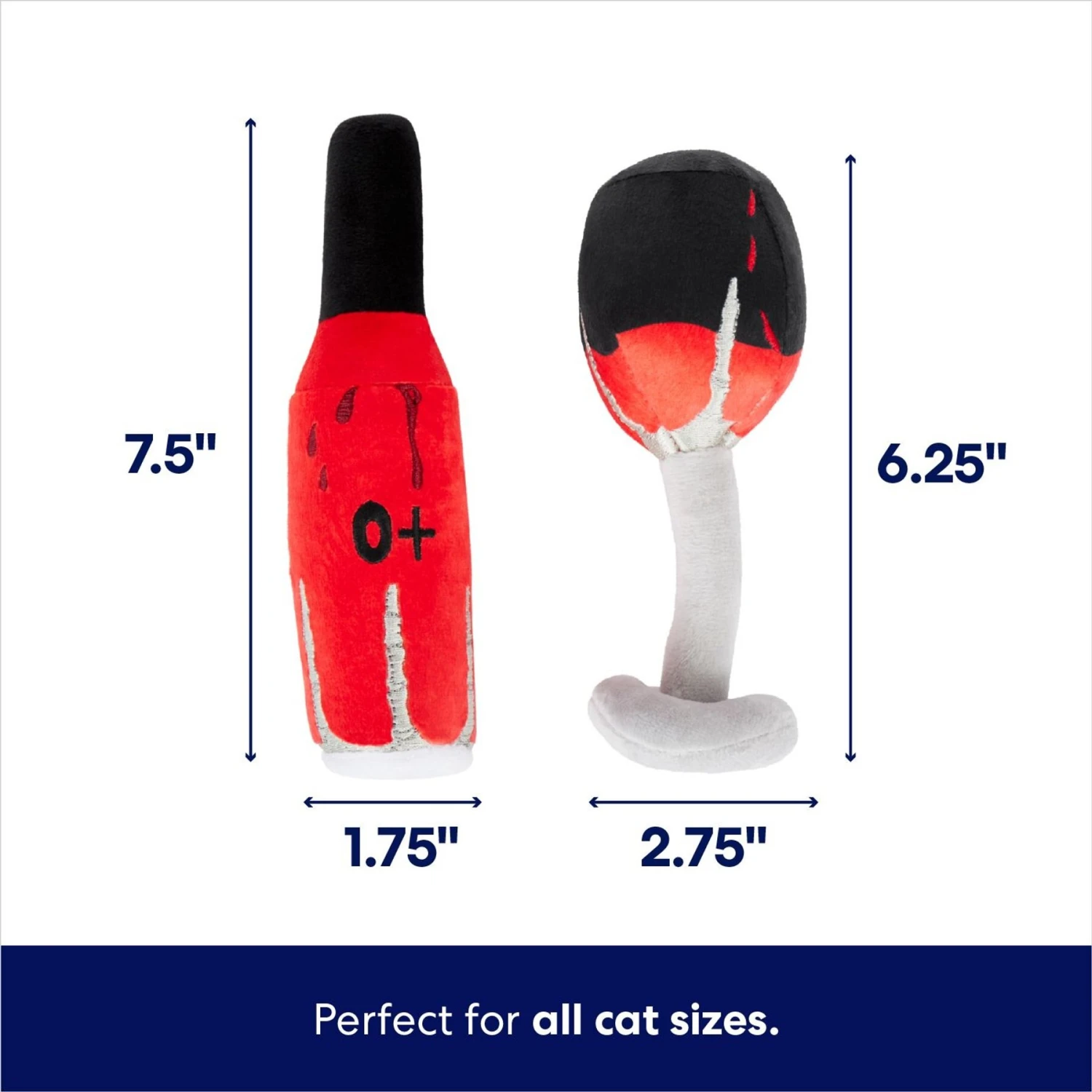 Frisco Halloween Haunted Drinks Plush Cat Toy With Catnip 2 Frisco Halloween Haunted Drinks Plush Cat Toy With Catnip - Image 2