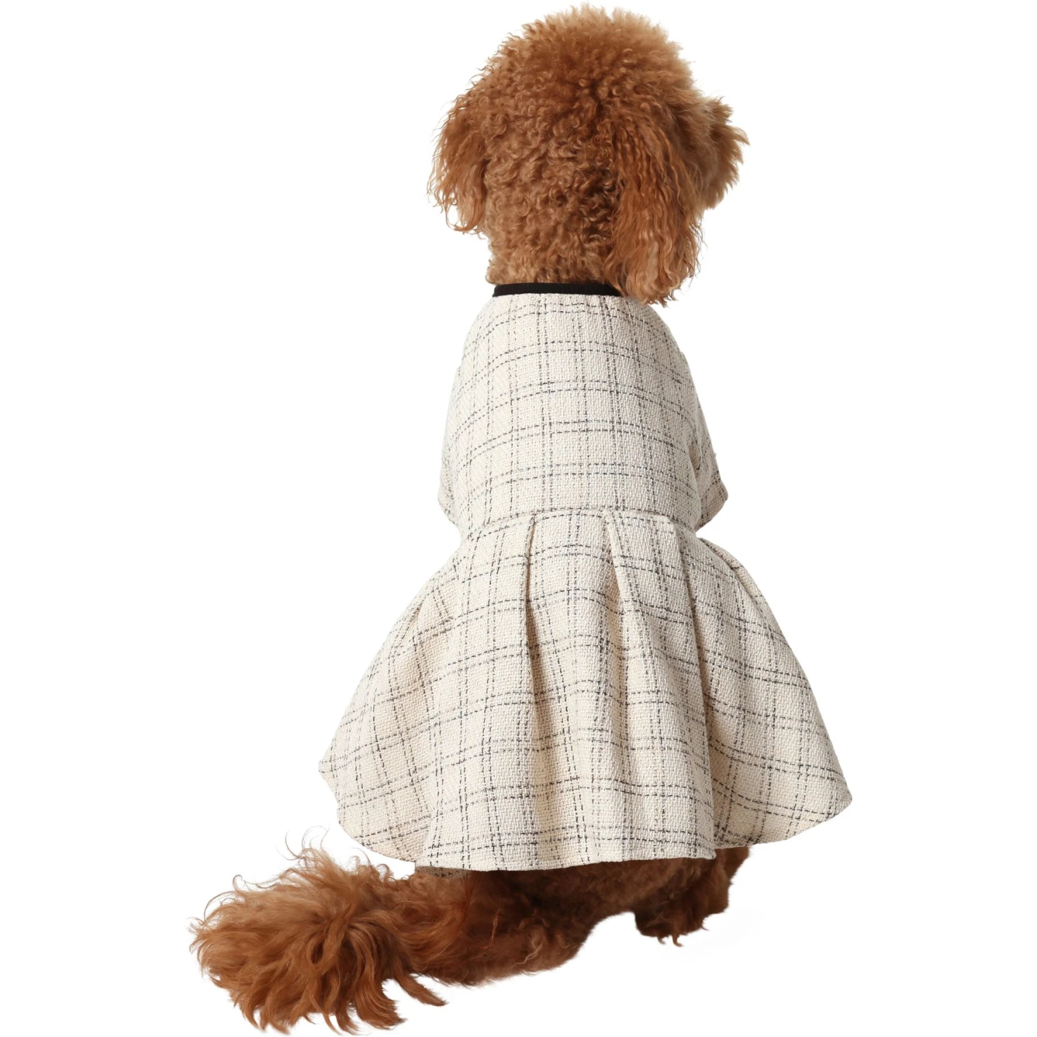 Frisco Tweed Weave Ruffle Skirt Dog & Cat Dress 3 Frisco Tweed Weave Ruffle Skirt Dog & Cat Dress - Image 3