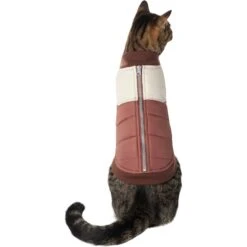 Frisco Lightweight Colorblock Puffer Dog & Cat Jacket