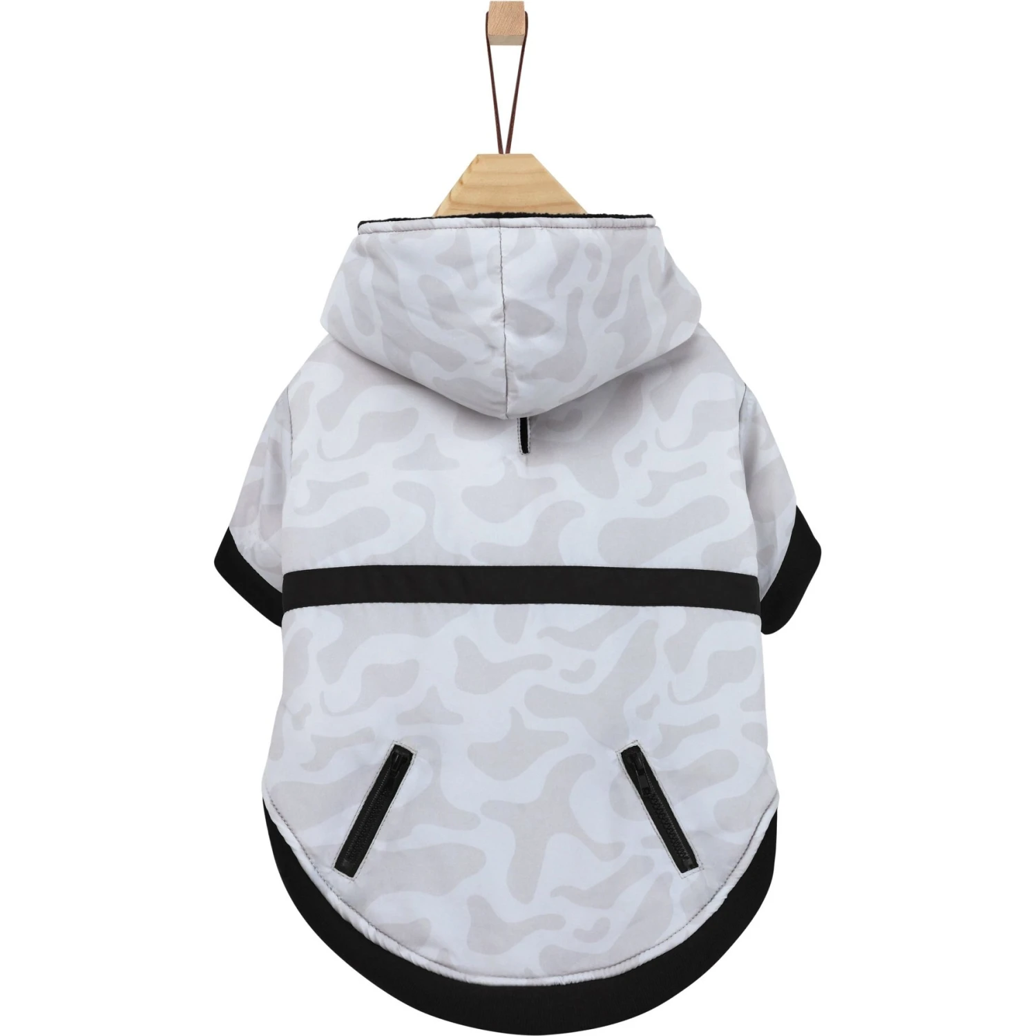 Frisco Mid-Heavyweight White Camouflage Dog & Cat Parka 4 Frisco Mid-Heavyweight White Camouflage Dog & Cat Parka - Image 4
