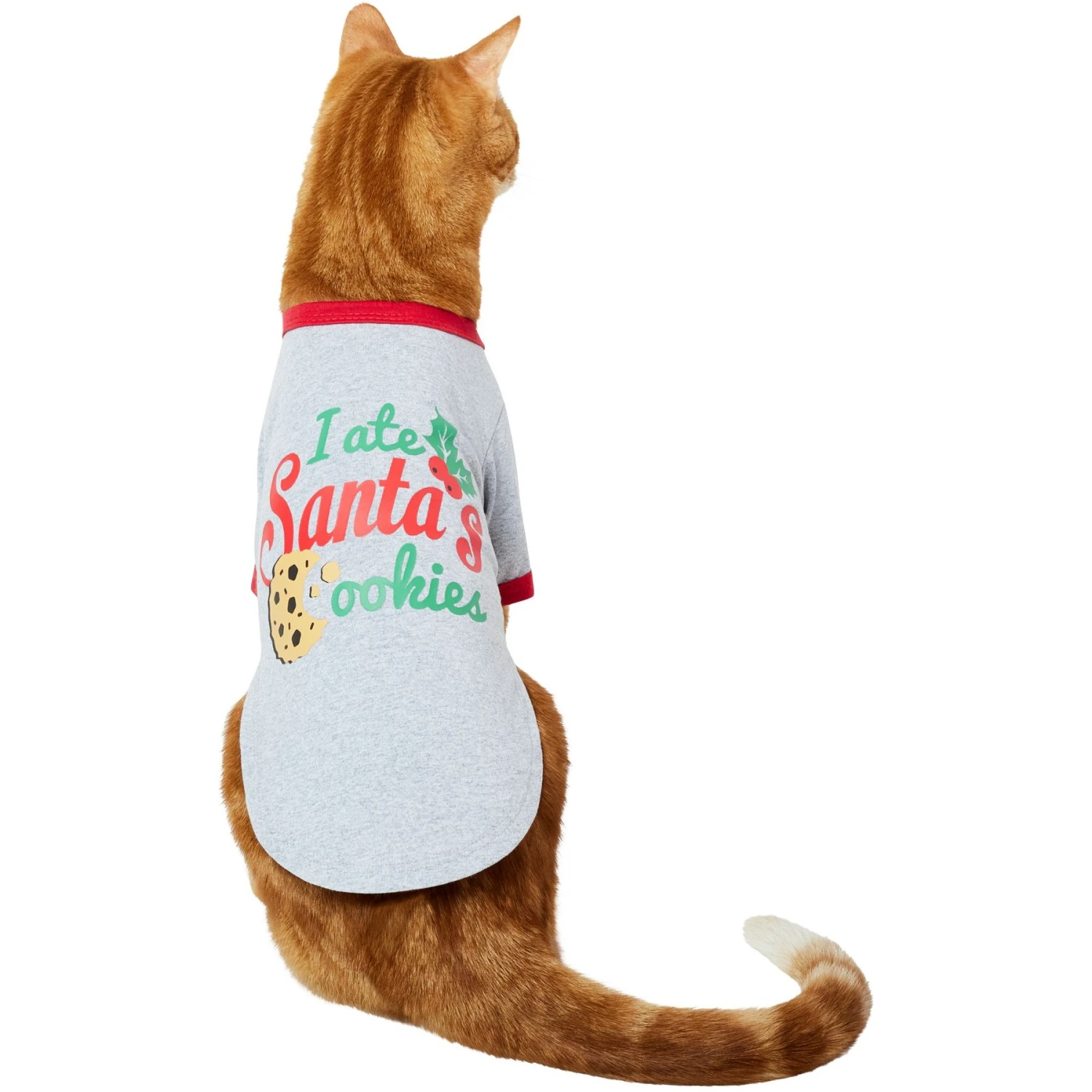 Frisco I Ate Santa's Cookies Dog & Cat T-Shirt 1 Frisco I Ate Santa's Cookies Dog & Cat T-Shirt