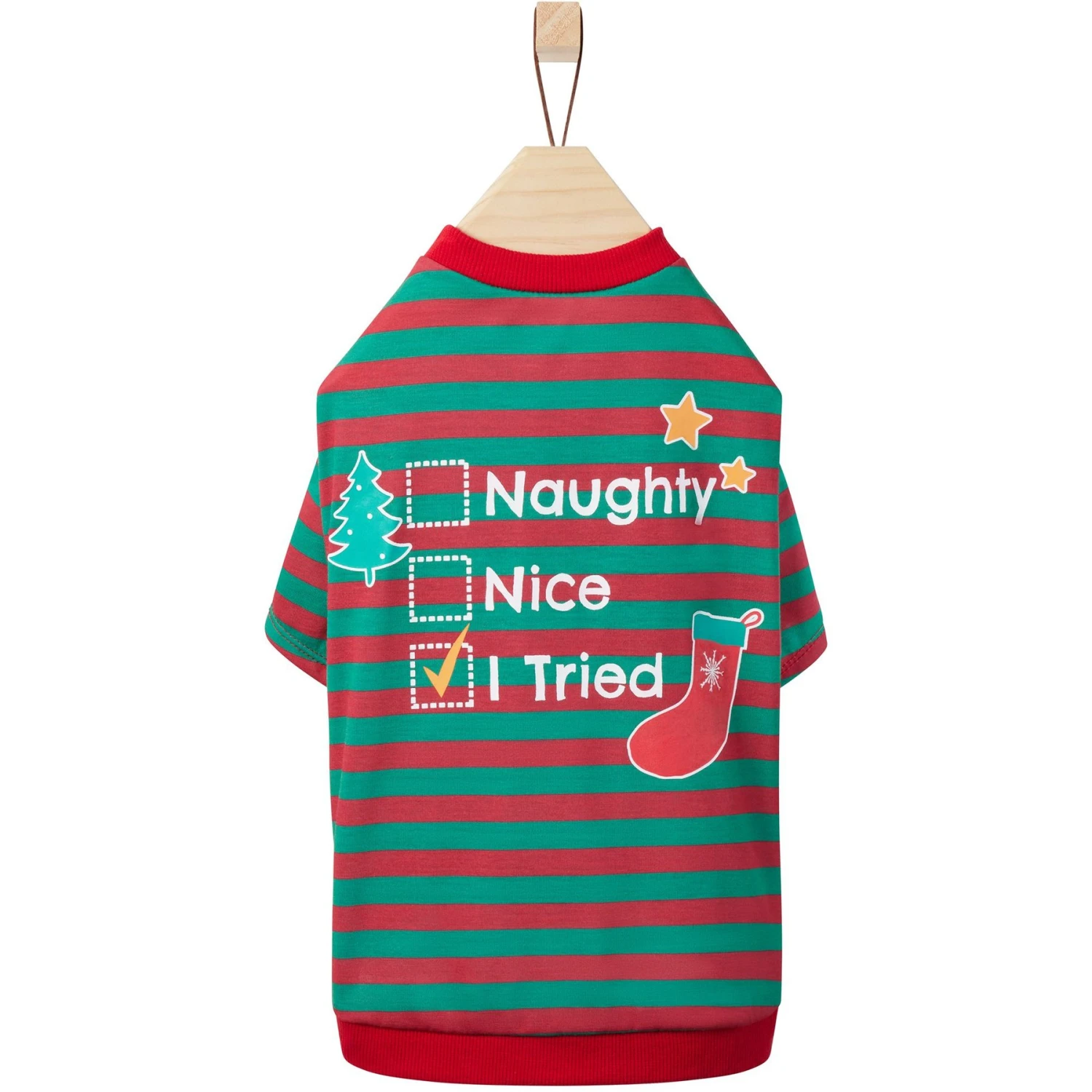 Frisco Naughty, Nice, I Tried Dog & Cat T-Shirt 4 Frisco Naughty, Nice, I Tried Dog & Cat T-Shirt - Image 4