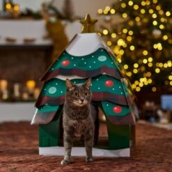 Frisco Holiday Christmas Tree Cardboard Cat House 9 Frisco Holiday Christmas Tree Cardboard Cat House -Frisco 360879 PT4. AC SS1800 V1695648149