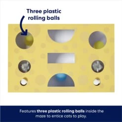 Frisco Cheese Interactive Maze Cardboard Cat Toy Box With Catnip 8 Frisco Cheese Interactive Maze Cardboard Cat Toy Box With Catnip -Frisco 506106 PT2. AC SS1800 V1671551751