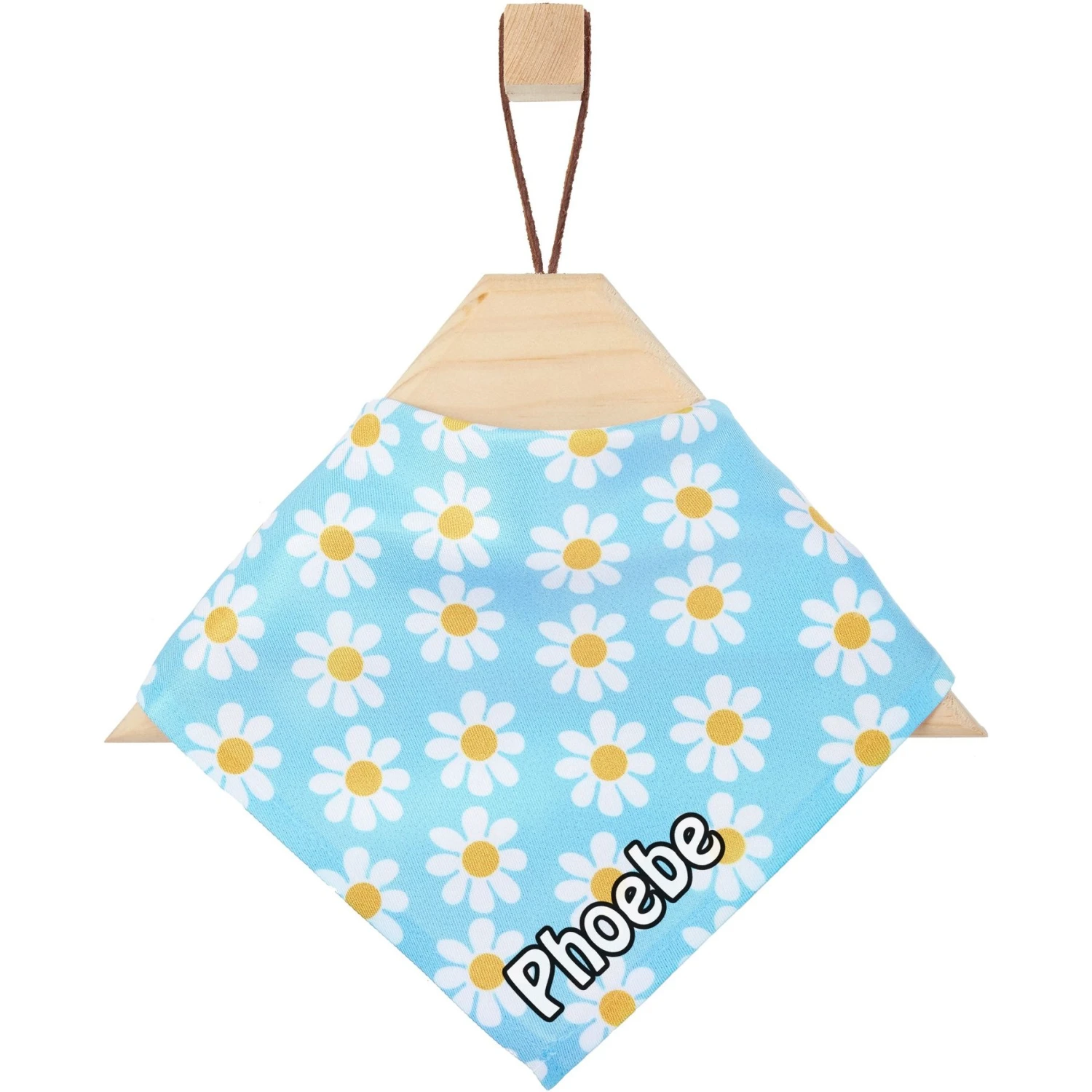 Frisco Personalized Blue Daisy Bandana 1 Frisco Personalized Blue Daisy Bandana
