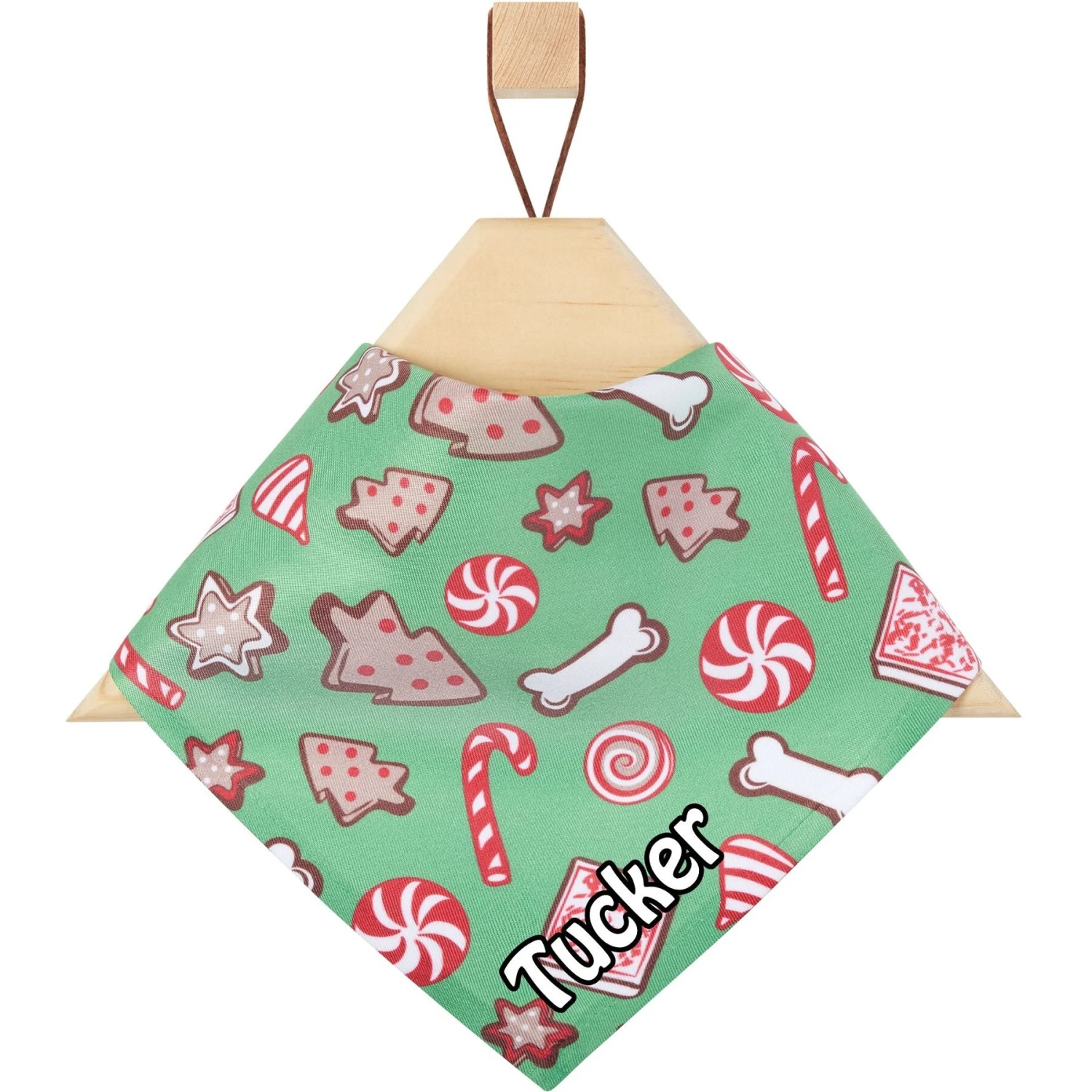 Frisco Gingerbread Treats Personalized Dog & Cat Bandana 1 Frisco Gingerbread Treats Personalized Dog & Cat Bandana