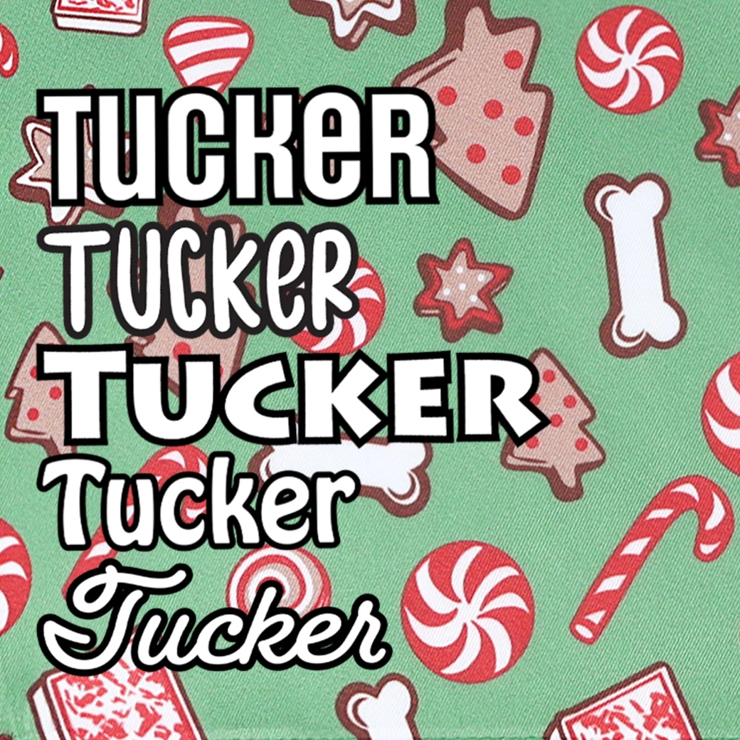 Frisco Gingerbread Treats Personalized Dog & Cat Bandana 5 Frisco Gingerbread Treats Personalized Dog & Cat Bandana - Image 5