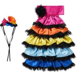 Frisco Ruffle Party Dog & Cat Dress + Headpiece 13 Frisco Ruffle Party Dog & Cat Dress + Headpiece -Frisco 707350 PT4. AC SS1800 V1689350668