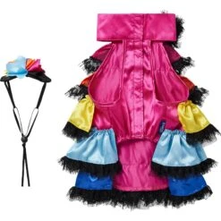Frisco Ruffle Party Dog & Cat Dress + Headpiece 14 Frisco Ruffle Party Dog & Cat Dress + Headpiece -Frisco 707350 PT5. AC SS1800 V1689355422