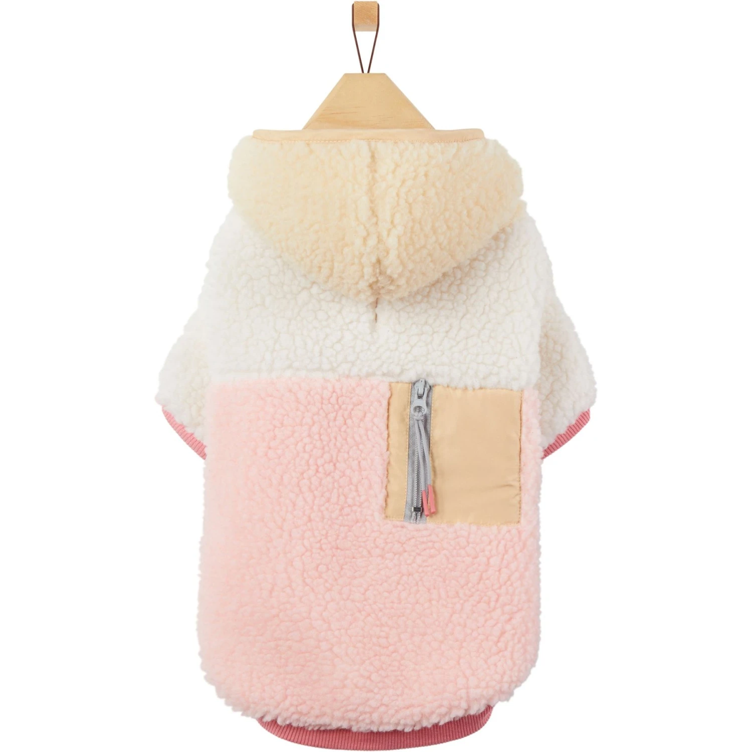 Frisco Colorblock Fleece Dog & Cat Hoodie W/ Pocket 4 Frisco Colorblock Fleece Dog & Cat Hoodie W/ Pocket - Image 4