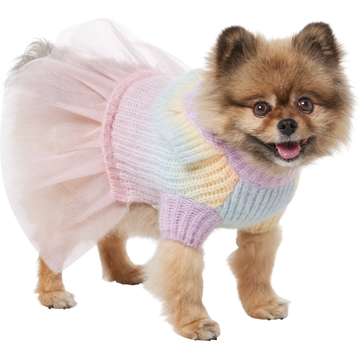 Frisco Rainbow Dog & Cat Sweater Dress 3 Frisco Rainbow Dog & Cat Sweater Dress - Image 3