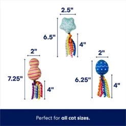 Frisco Holiday Festive Ornaments Plush Cat Toy -Frisco 739734 PT1. AC SS1800 V1695044392