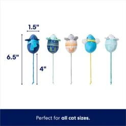 Frisco Holiday Festive Arctic Blues Mice Plush Cat Toy With Catnip 5 Frisco Holiday Festive Arctic Blues Mice Plush Cat Toy With Catnip -Frisco 740070 PT1. AC SS1800 V1695043430