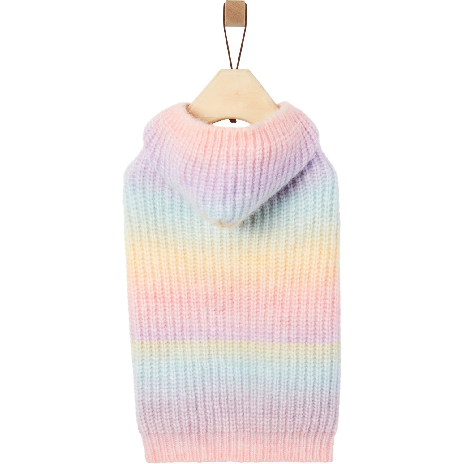Frisco Soft Multi Stripe Ombre Dog & Cat Hooded Sweater 4 Frisco Soft Multi Stripe Ombre Dog & Cat Hooded Sweater - Image 4