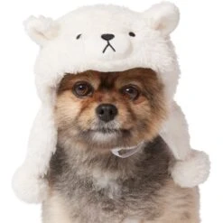Frisco Plush Polar Bear Dog & Cat Hat 9 Frisco Plush Polar Bear Dog & Cat Hat -Frisco 745614 PT2. AC SS1800 V1694802014